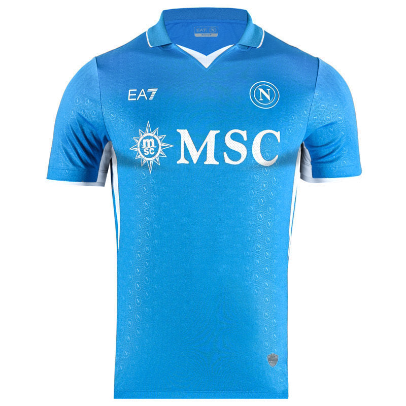 SSC Napoli 2024/25 Authentic Home Soccer Jersey by EA7