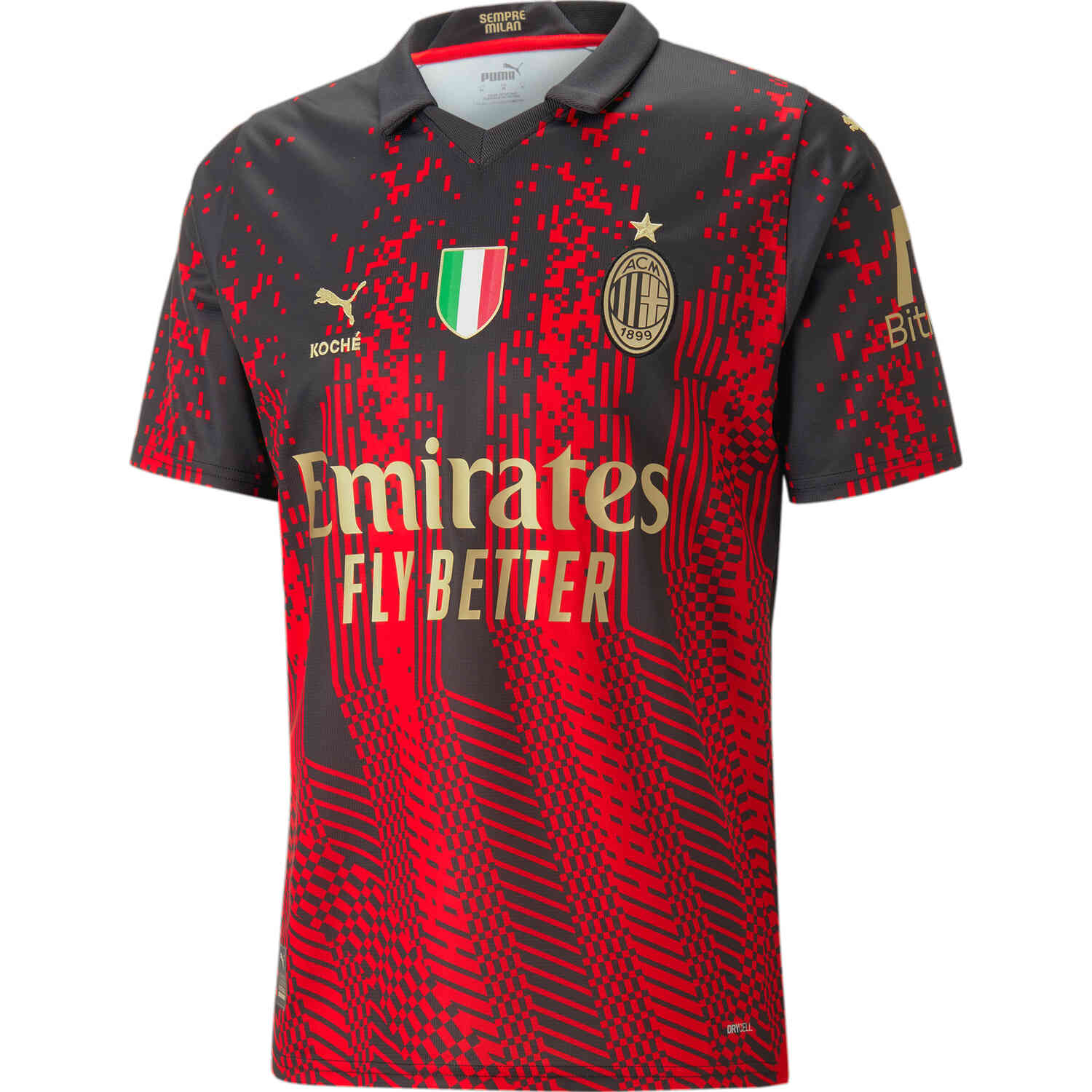 AC Milan KOCHE COLLABORATION Replica Soccer Jersey – Fiery Red/Black by PUMA