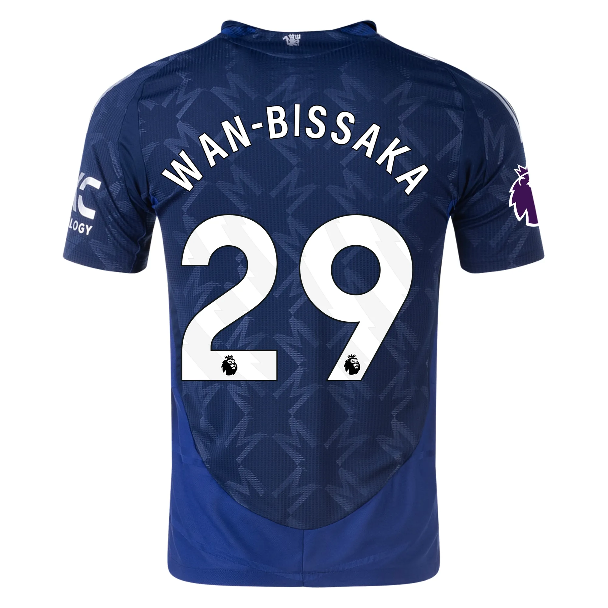 Aaron Wan-Bissaka Manchester United 2024/25 Authentic Away Soccer Jersey by Adidas