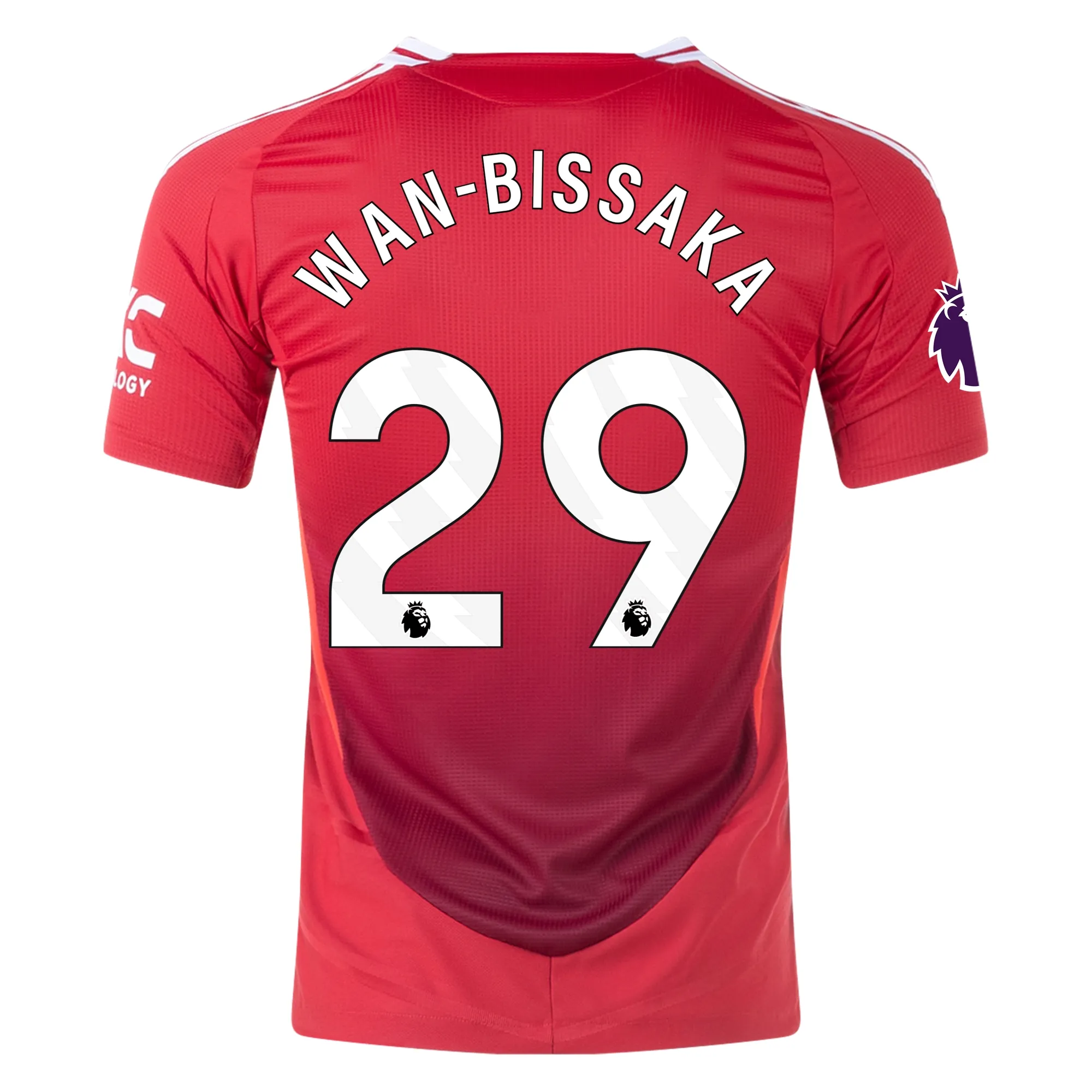 Aaron Wan-Bissaka Manchester United 2024/25 Authentic Home Soccer Jersey by Adidas