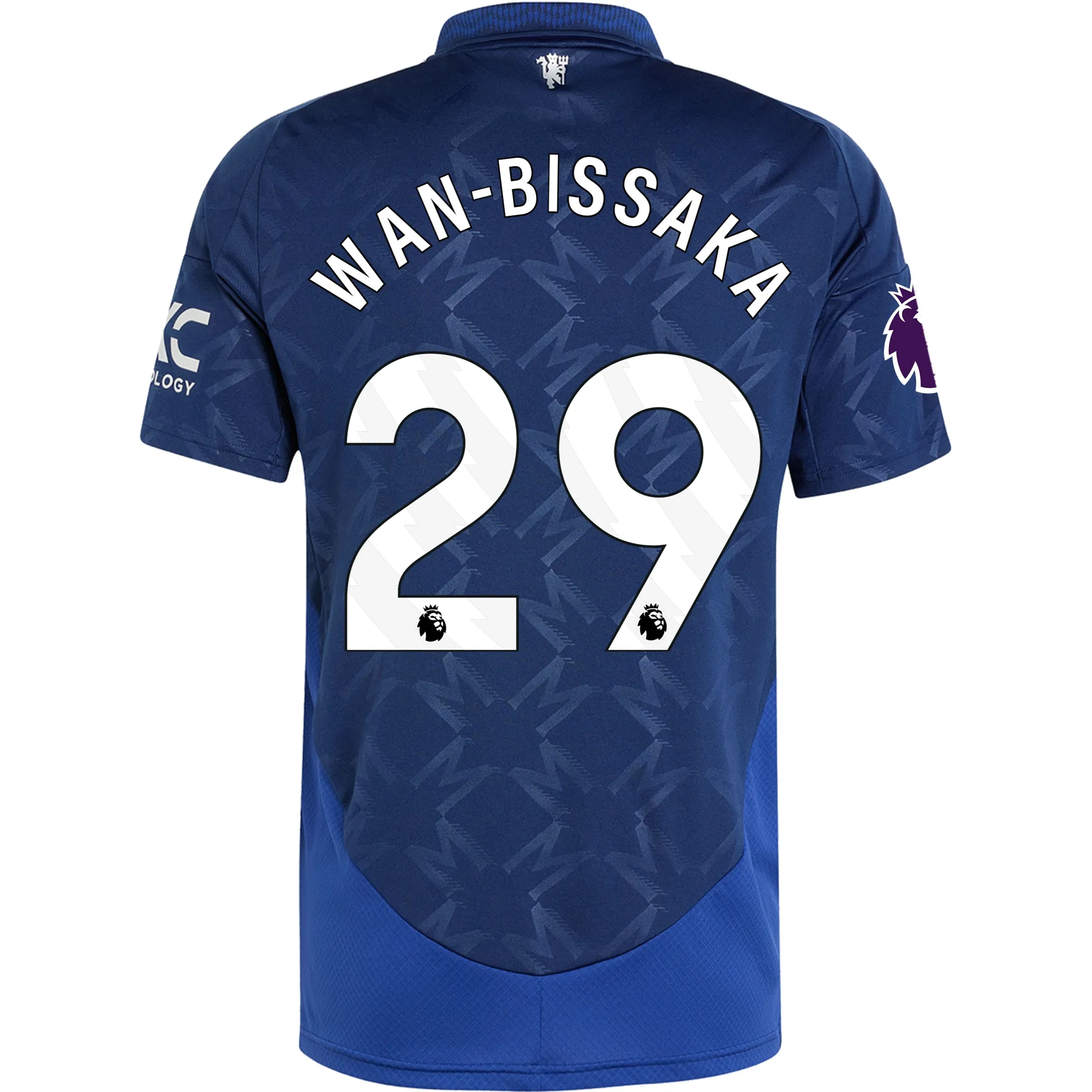 Aaron Wan-Bissaka Manchester United 2024/25 Away Soccer Jersey by Adidas