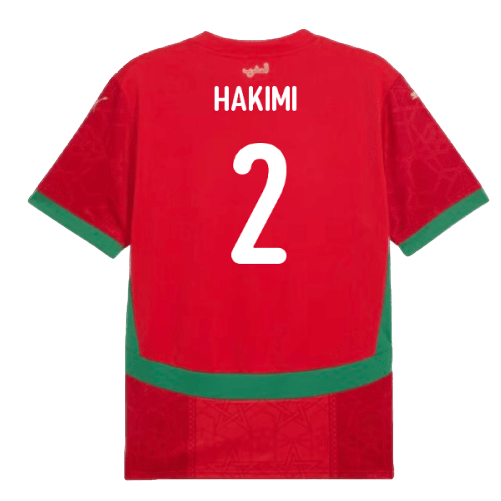 Achraf Hakimi Morocco 2025 Home Soccer Jersey by PUMA