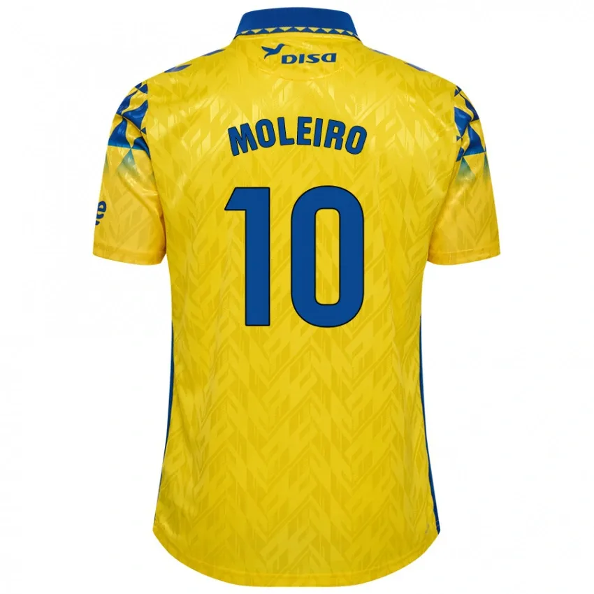 Alberto Moleiro Las Palmas 2024/25 Home Soccer Jersey by Hummel