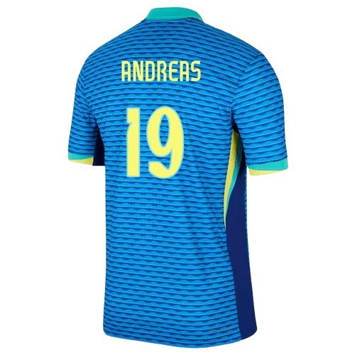 Andreas Pereira Brazil 2024/25 Away Soccer Jersey by Nike