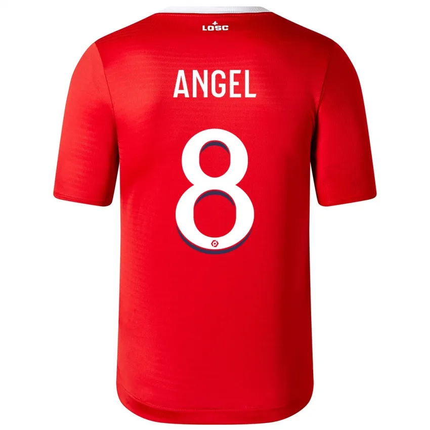 Angel Gomes Lille FC 2023/24 Home Soccer Jersey by New Balance