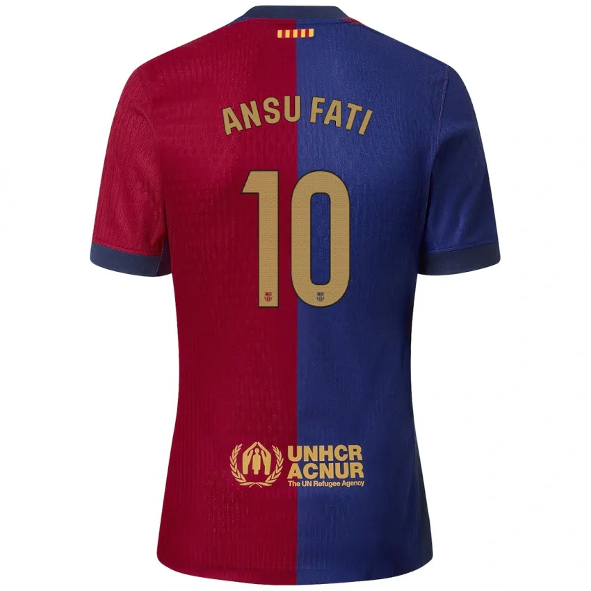 Ansu Fati FC Barcelona 2024/25 Home Soccer Jersey by Nike