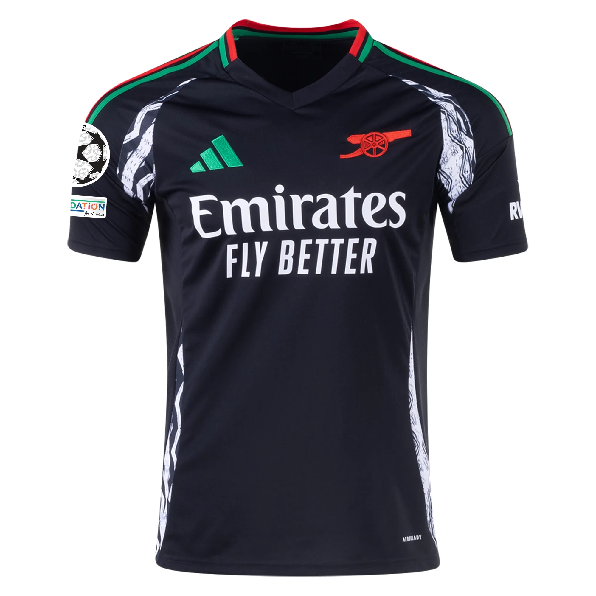 Arsenal 2024/25 UCL Away Soccer Jersey by Adidas