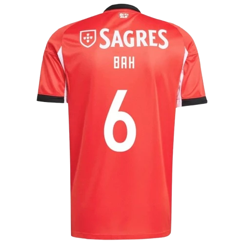 Alexander Bah Benfica 2025/26 Home Soccer Jersey by Adidas