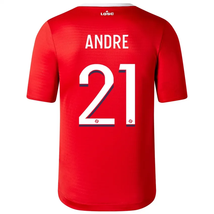 Benjamin Andre Lille FC 2023/24 Home Soccer Jersey by New Balance