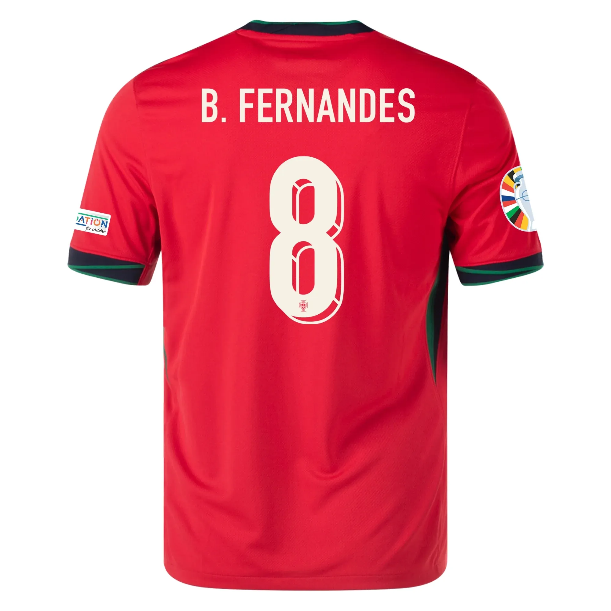 Bruno Fernandes Portugal 2024/25 Home Soccer Jersey by Nike