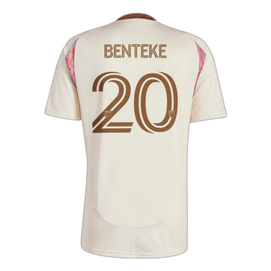 Christian Benteke DC United 2025 Away Soccer Jersey by Adidas