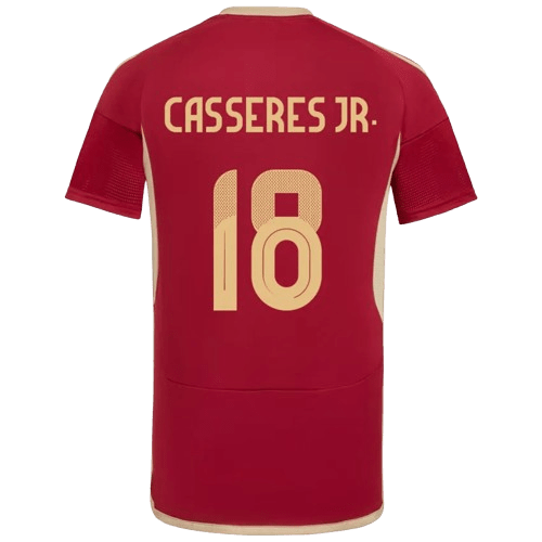 Cristian Cásseres Jr. Venezuela 2024/25 Home Soccer Jersey by Adidas
