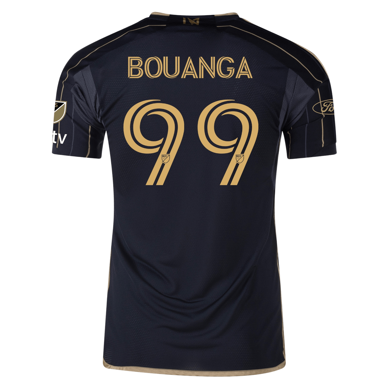 Denis Bouanga Los Angeles FC 2025 Authentic Home Soccer Jersey by Adidas
