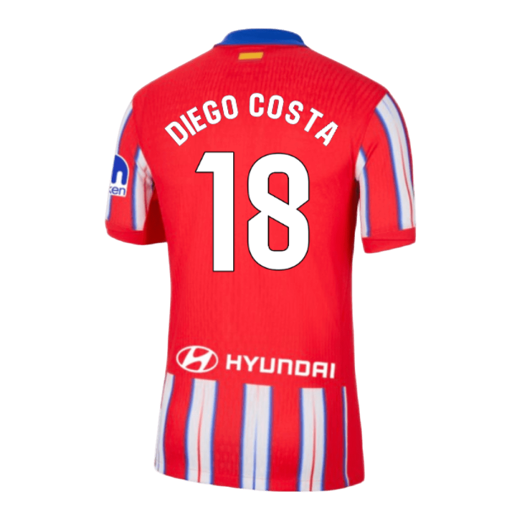 Diego Costa Atlético Madrid 2024/25 Home Soccer Jersey by Nike