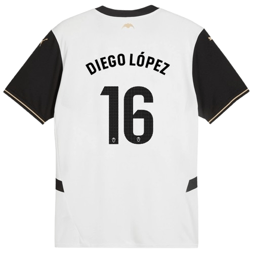 Diego Lopez Valencia 2024/25 Home Soccer Jersey by PUMA