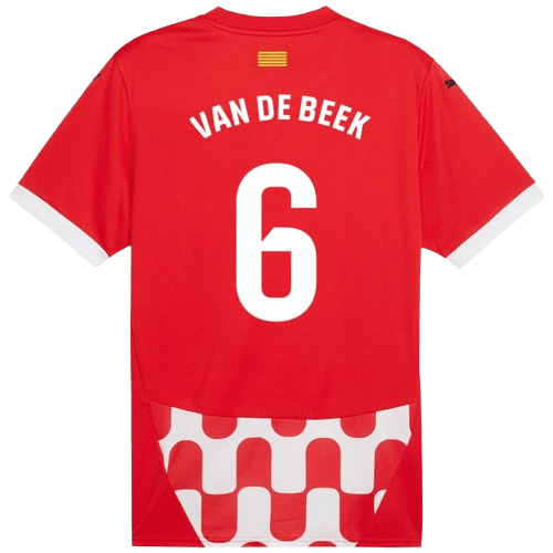 Donny Van De Beek Girona 2024/25 Home Soccer Jersey by PUMA