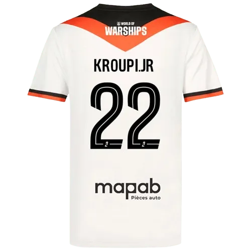 Eli Junior Kroupi FC Lorient 2024/25 Away Soccer Jersey by Umbro