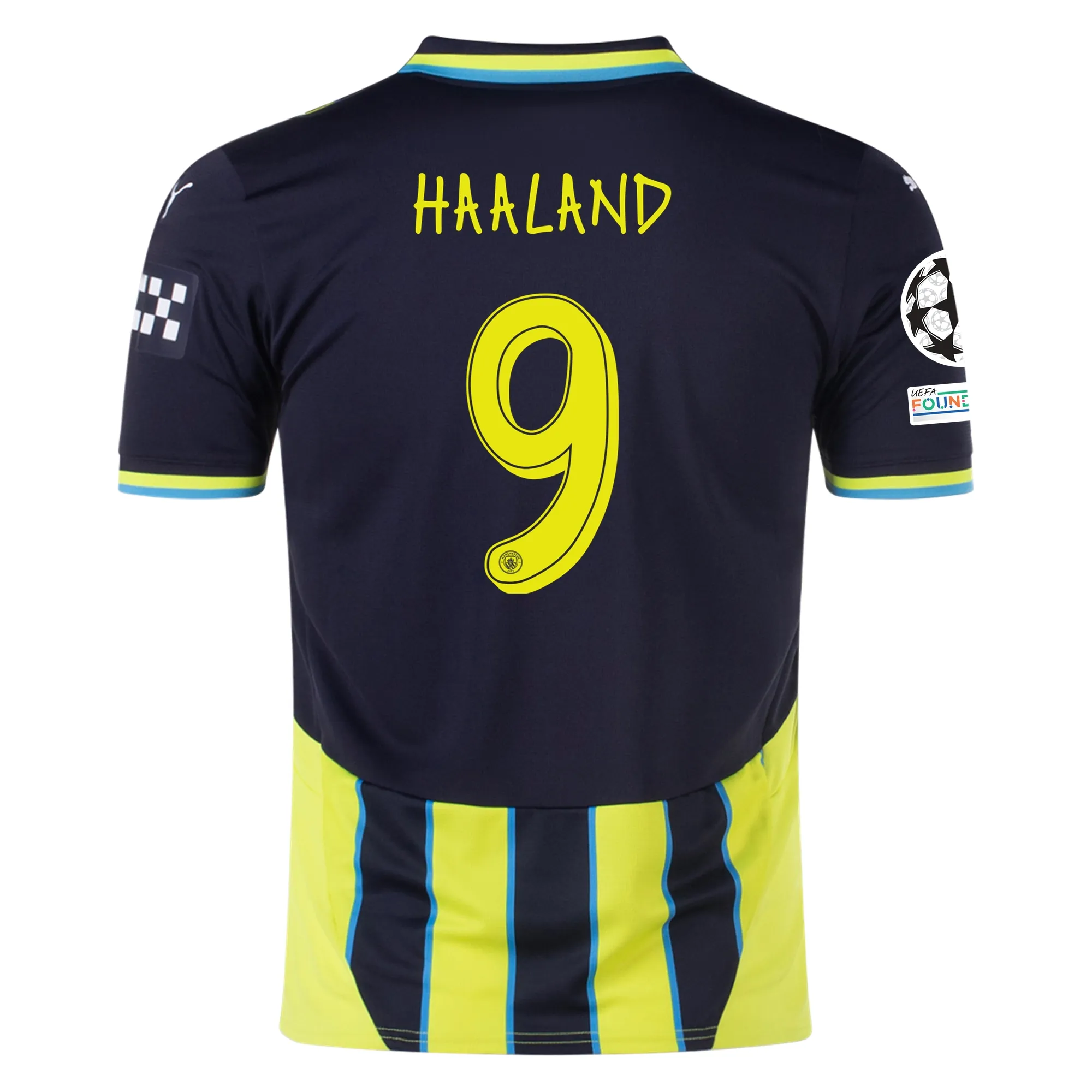 Erling Haaland Manchester City 2024/25 UCL Away Soccer Jersey by PUMA