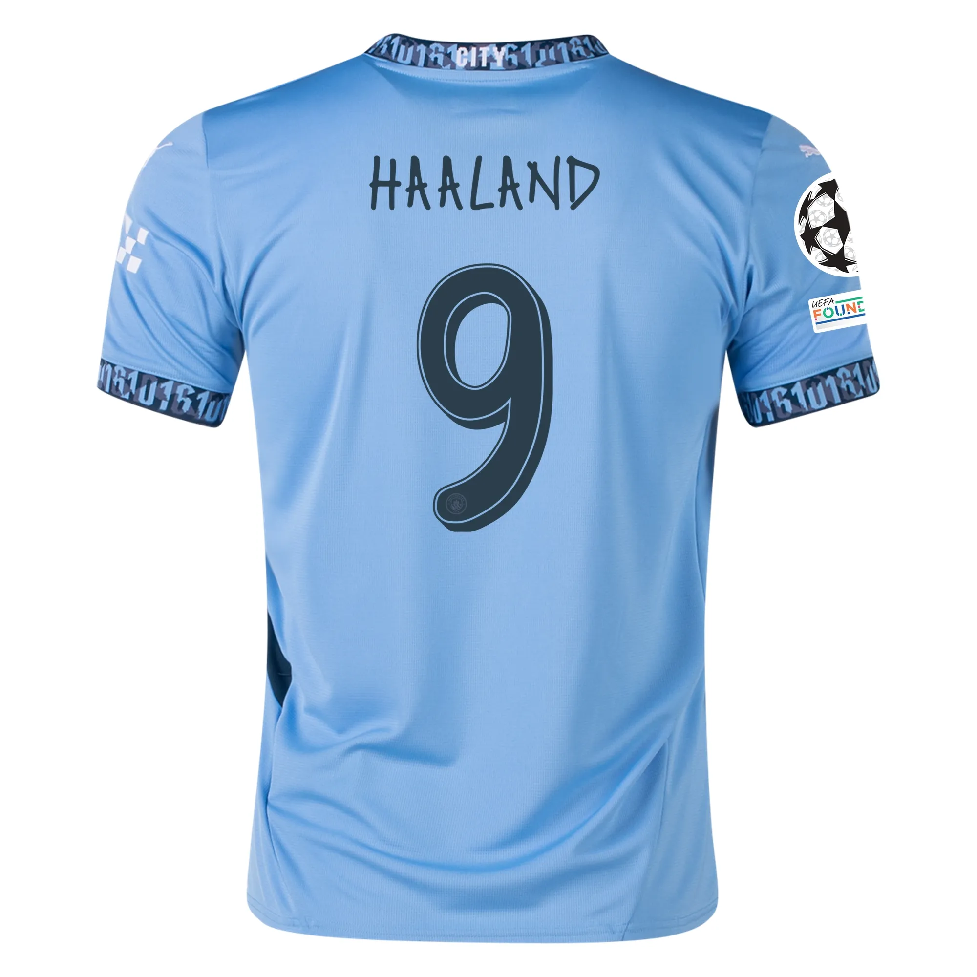 Erling Haaland Manchester City 2024/25 UCL Home Soccer Jersey by PUMA