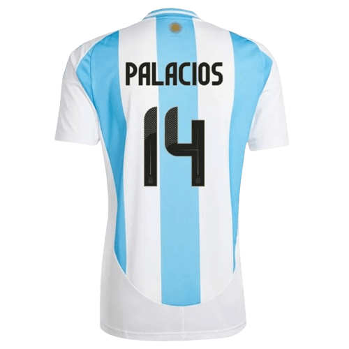 Exequiel Palacios Argentina 2024/25 Home Soccer Jersey by Adidas