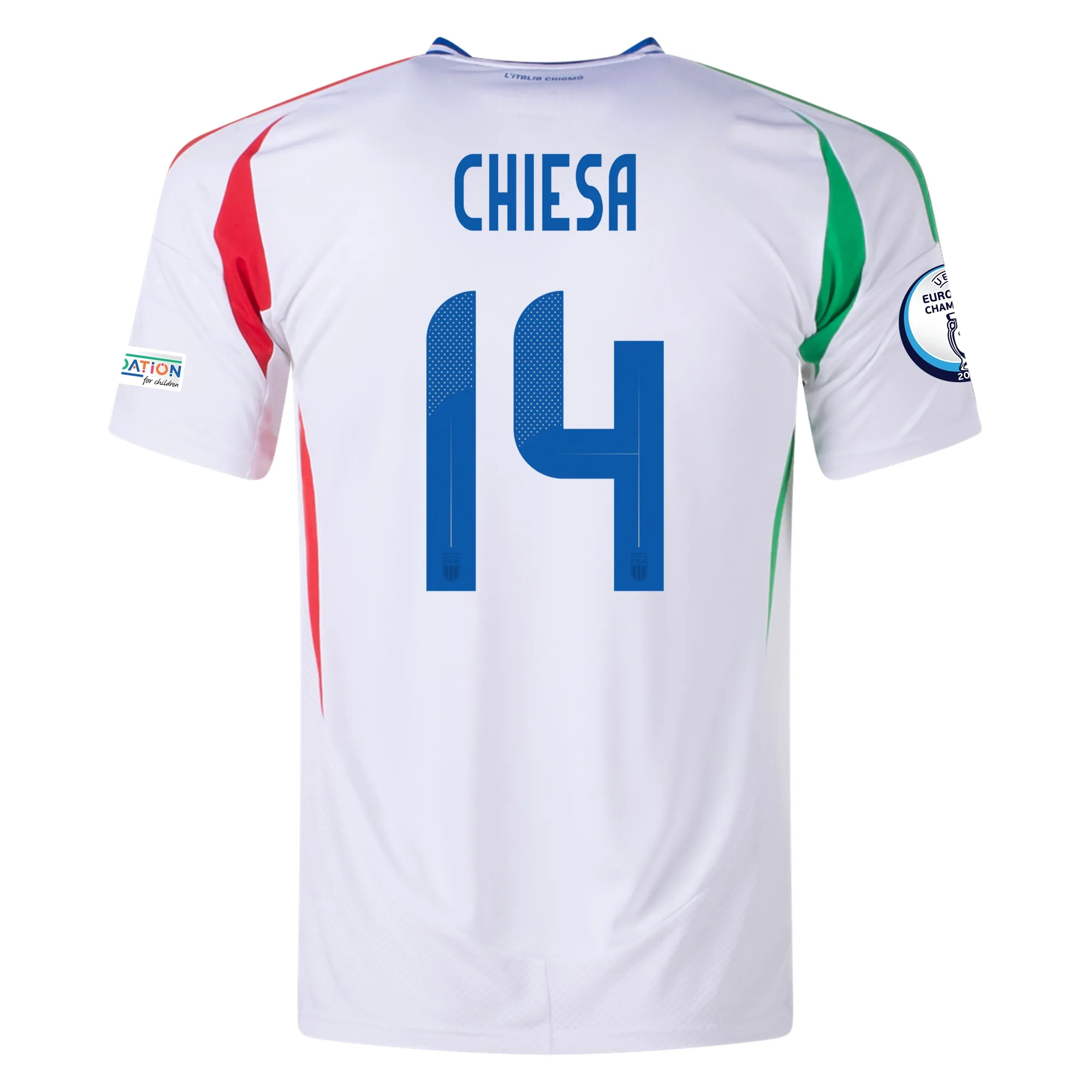 Federico Chiesa Italy 2024/25 Away Soccer Jersey by Adidas