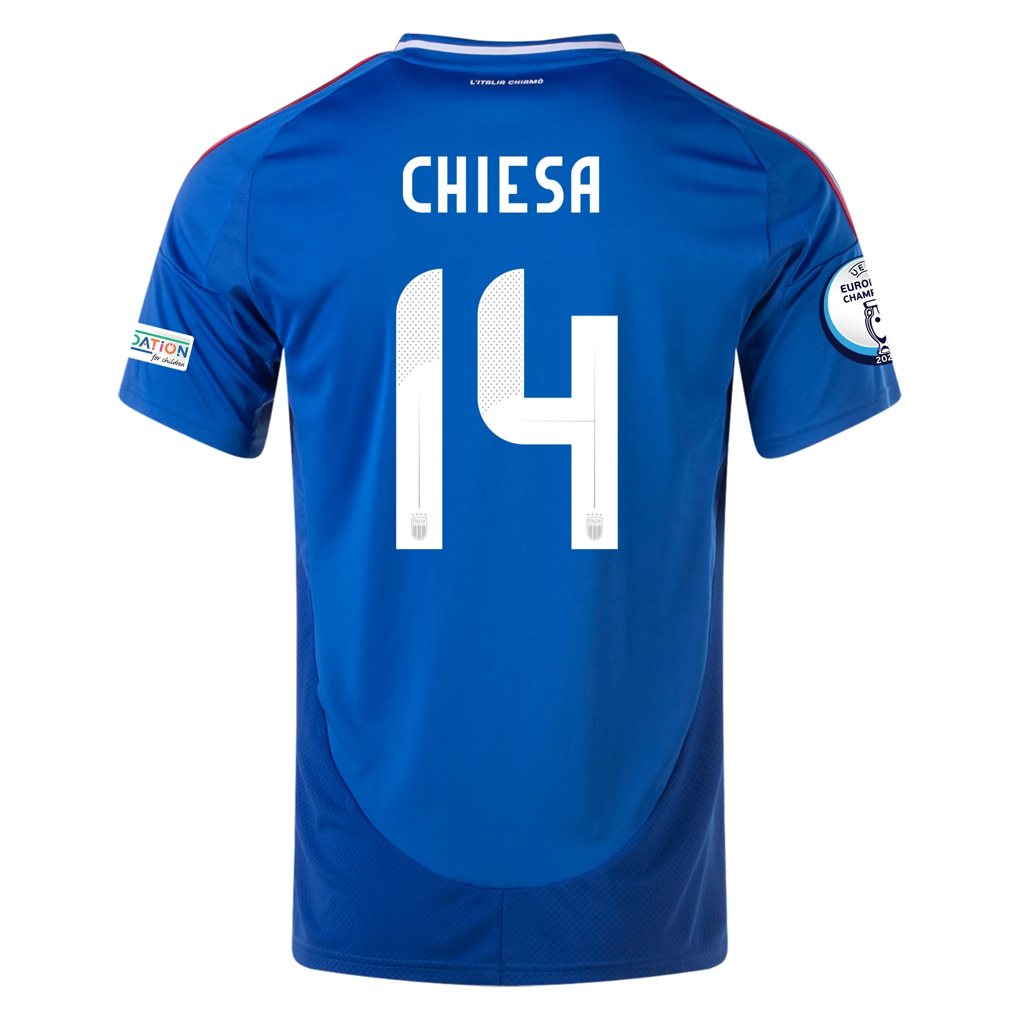 Federico Chiesa Italy 2024/25 Home Soccer Jersey by Adidas