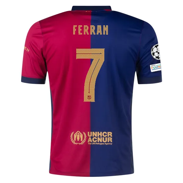 Ferran Torres FC Barcelona 2024/25 Home Soccer Jersey by Nike