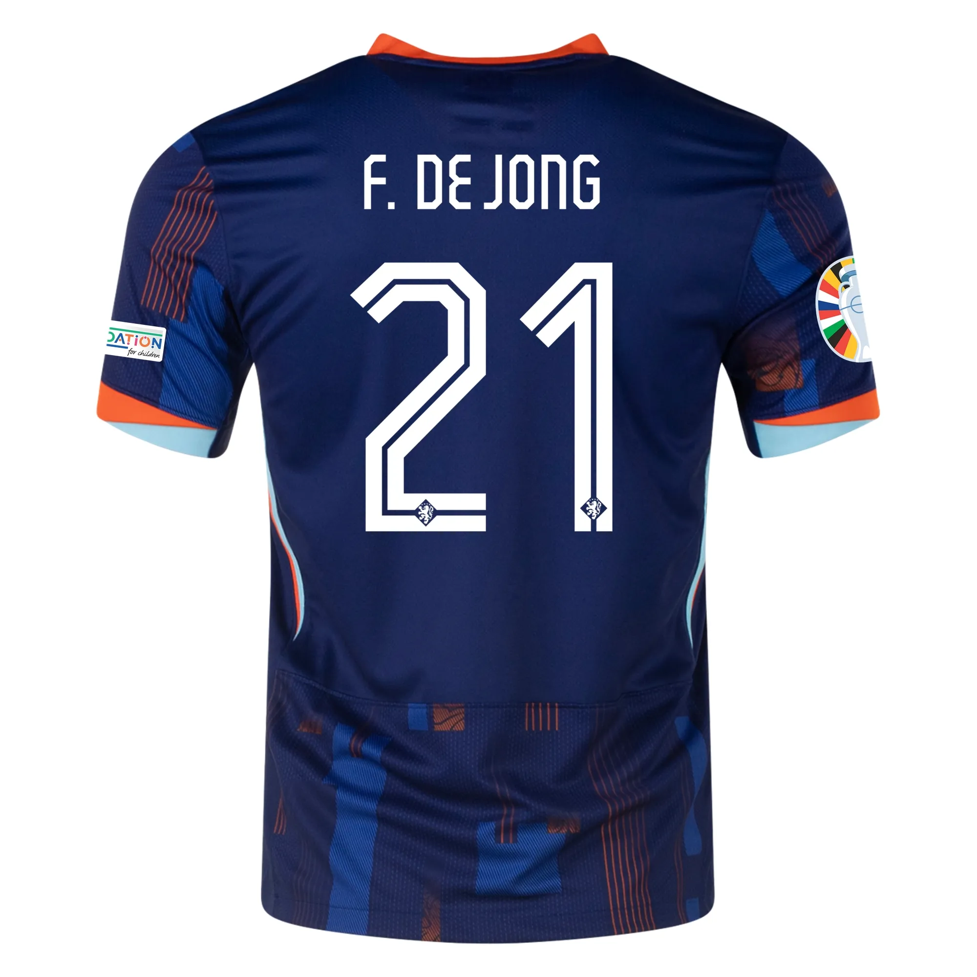 Frenkie de Jong Netherlands 2024/25 Away Soccer Jersey by Nike