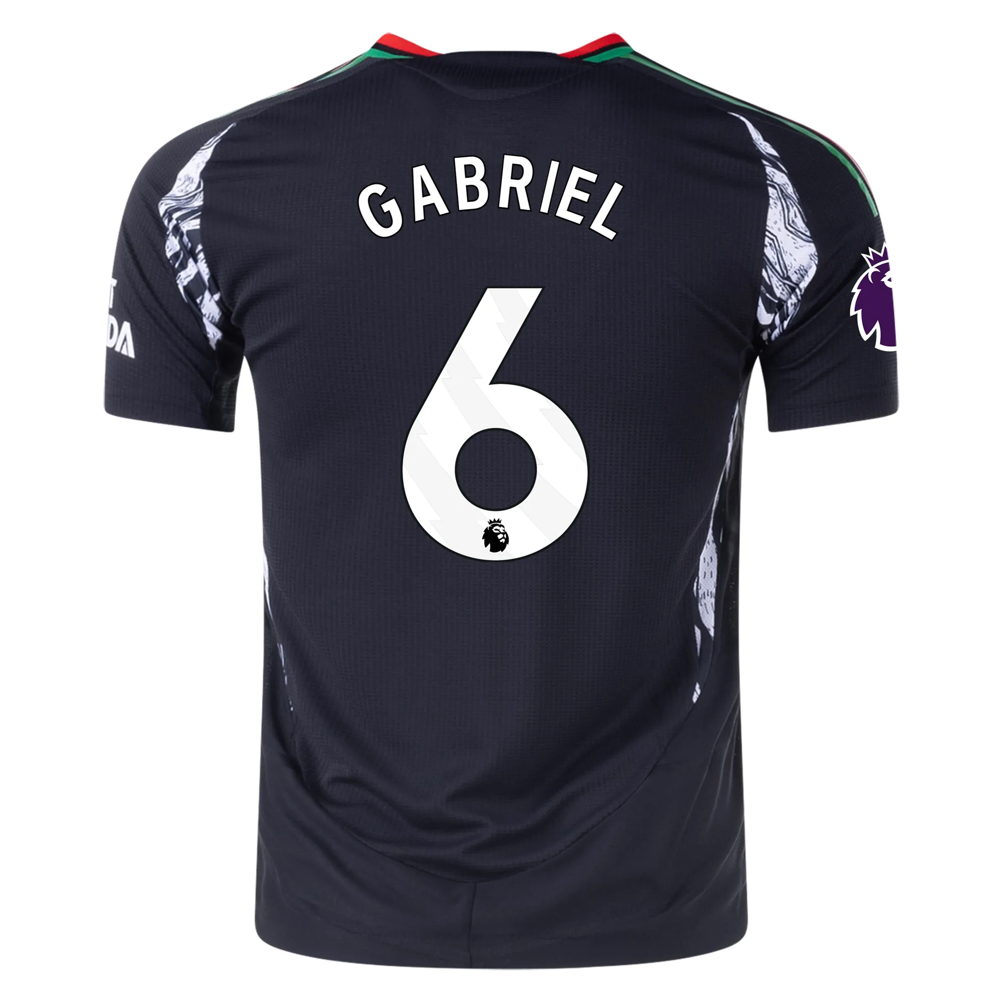 Gabriel Magalhães Arsenal 2024/25 Authentic Away Soccer Jersey by Adidas