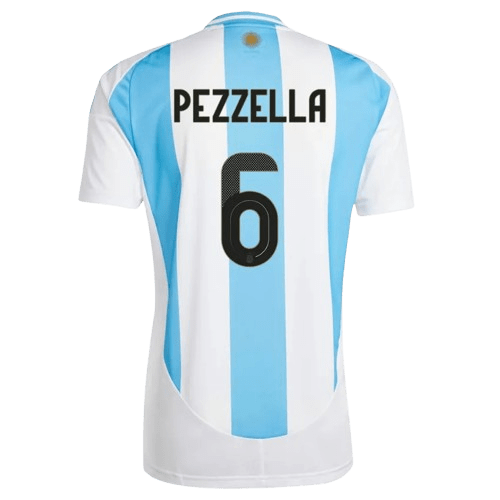German Pezzella Argentina 2024/25 Home Soccer Jersey by Adidas