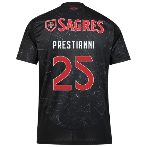Gianluca Prestianni Benfica 2024/25 Away Soccer Jersey by Adidas