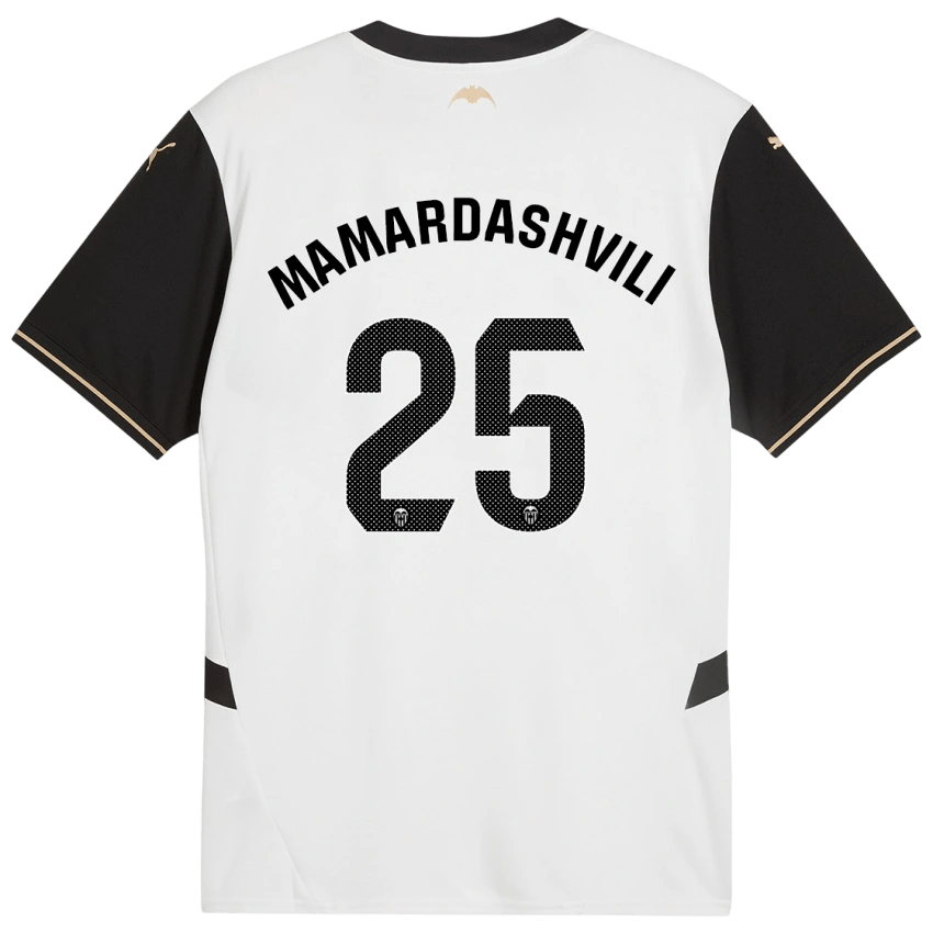 Giorgi Mamardashvili Valencia 2024/25 Home Soccer Jersey by PUMA