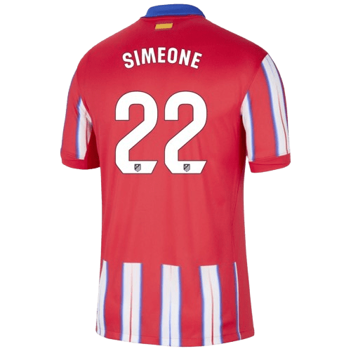 Giuliano Simeone Atlético Madrid 2024/25 Home Soccer Jersey by Nike