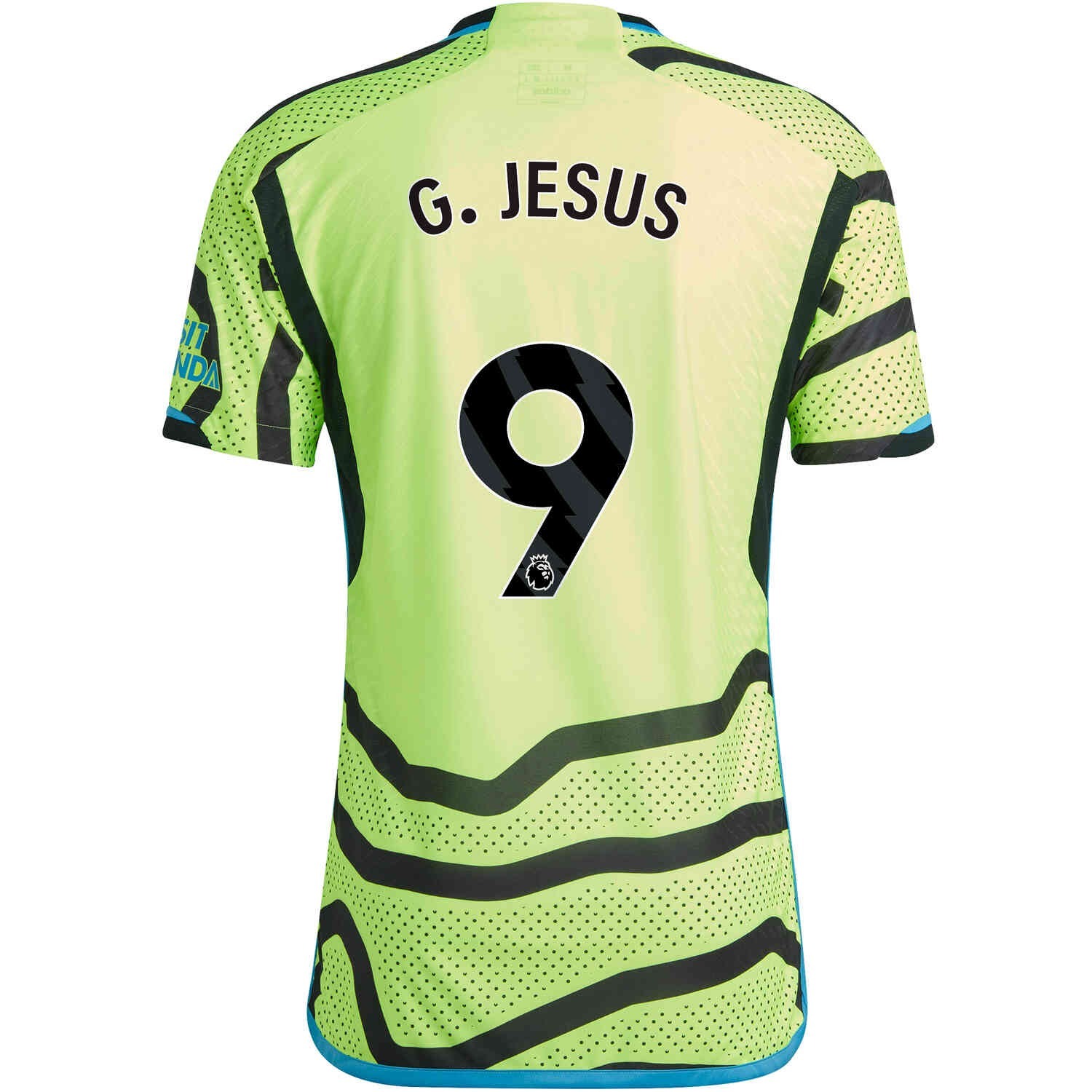 Grabriel Jesus Arsenal 2023/24 Away Soccer Jersey by Adidas