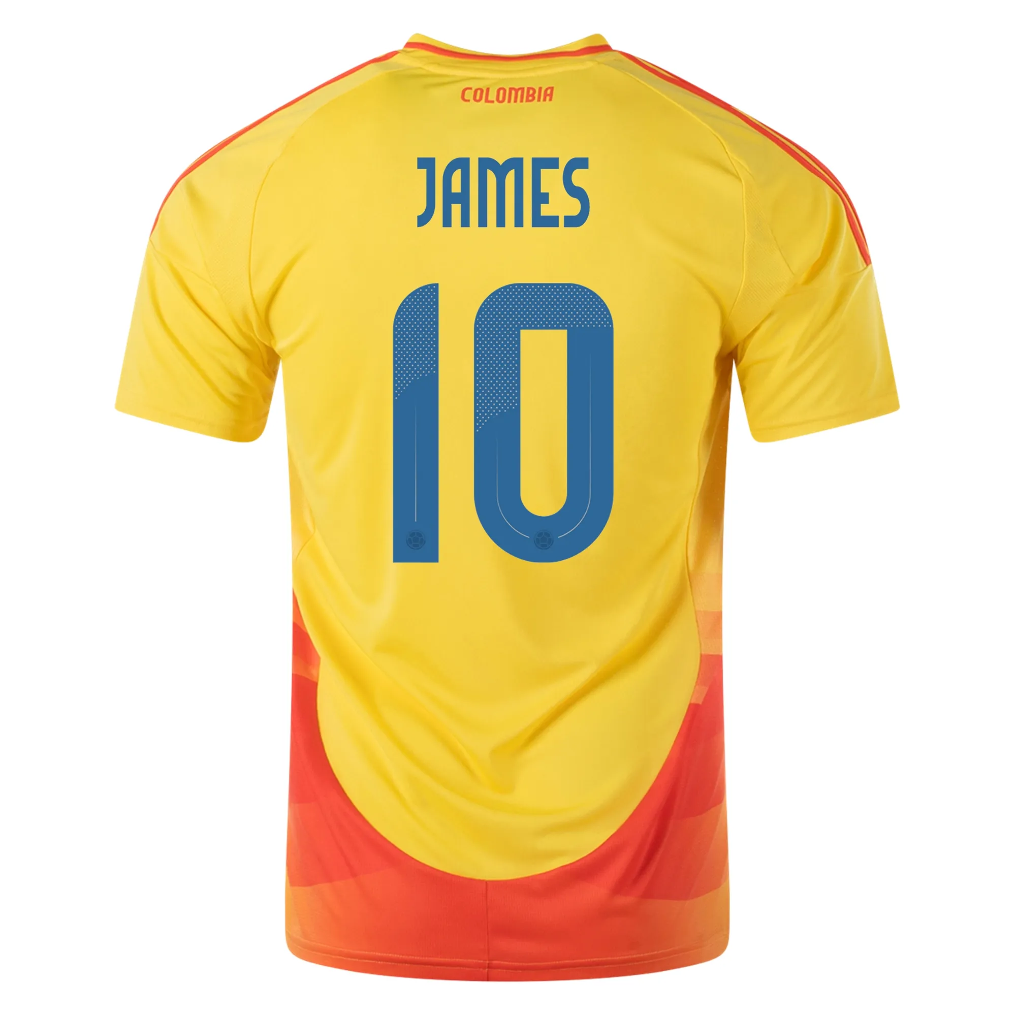 James Rodriguez Colombia 2024/25 Home Soccer Jersey by Adidas