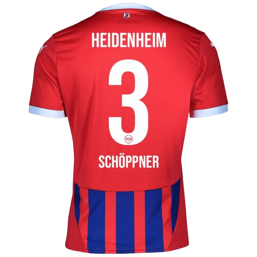 Jan Schöppner FC Heidenheim 2024/25 Home Soccer Jersey by PUMA