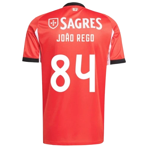 João Rego Benfica 2025/26 Home Soccer Jersey by Adidas