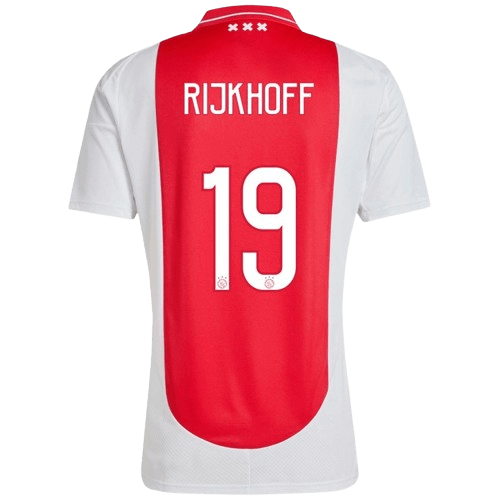 Julian Rijkhoff Ajax 2024/25 Home Soccer Jersey by Adidas