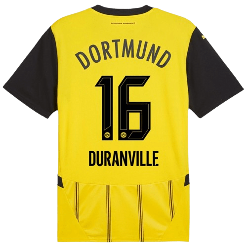 Julien Duranville Borussia Dortmund 2024/25 Home Soccer Jersey by PUMA