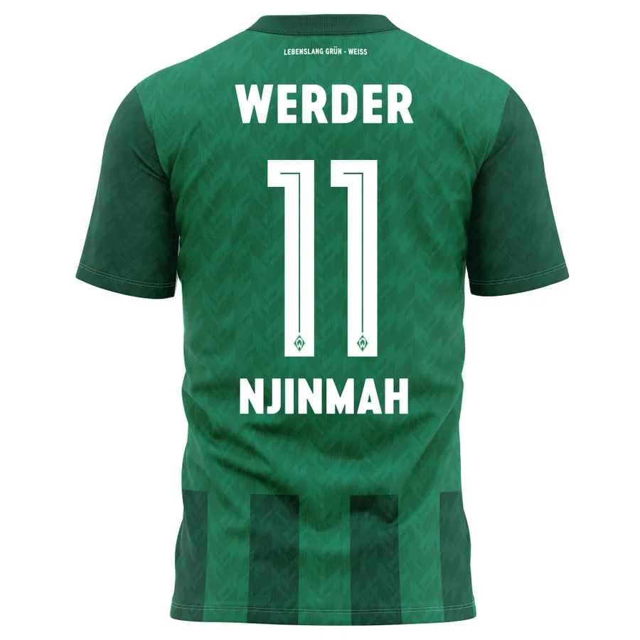 Justin Njinmah SV Werder Bremen 2024/25 Home Soccer Jersey by Hummel