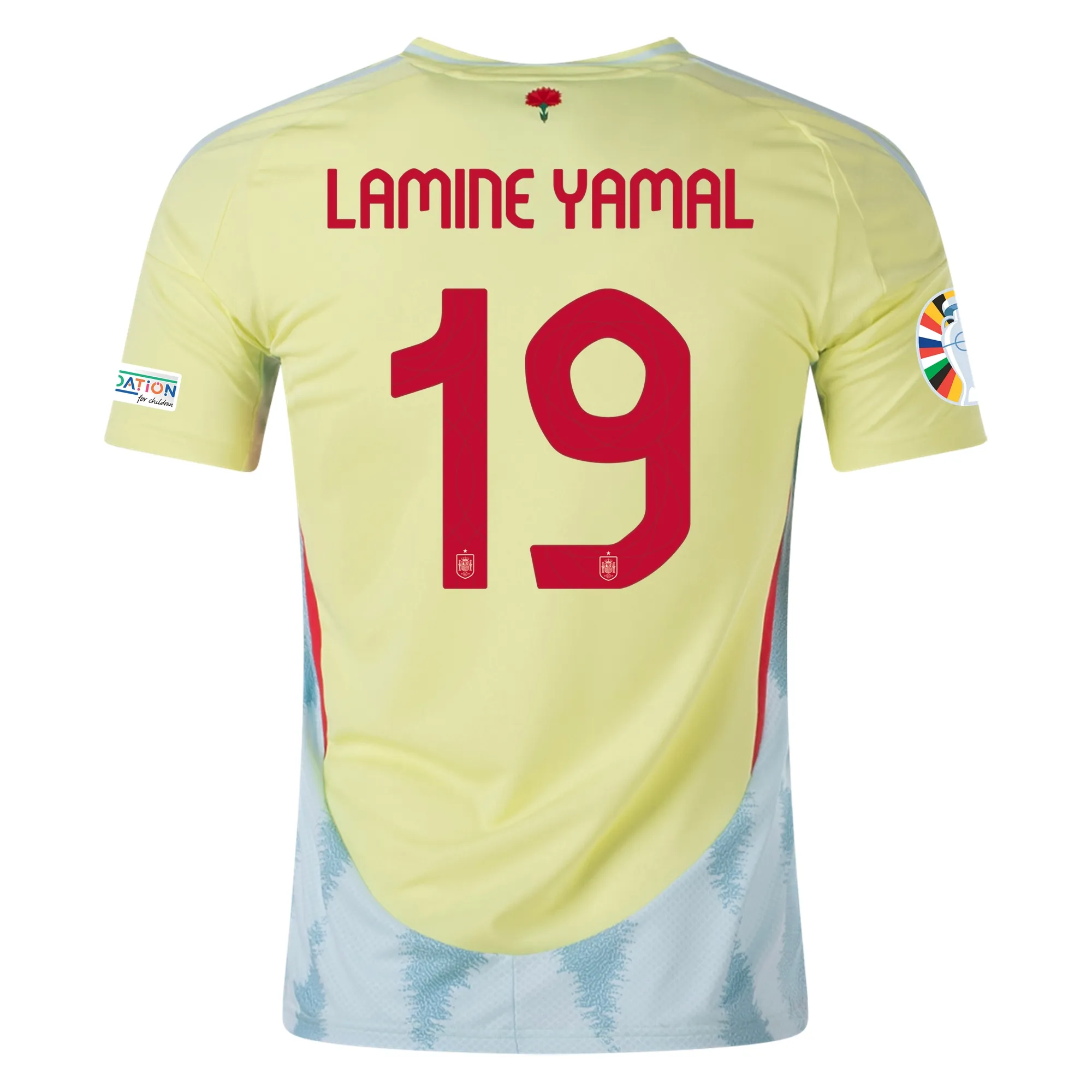 Lamine Yamal Spain 2024/25 Away Soccer Jersey by Adidas
