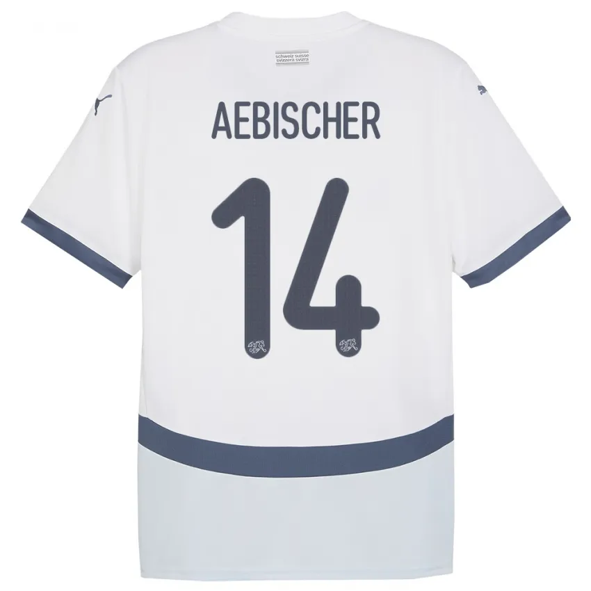 Michel Aebischer Switzerland 2024/25 Away Soccer Jersey by PUMA