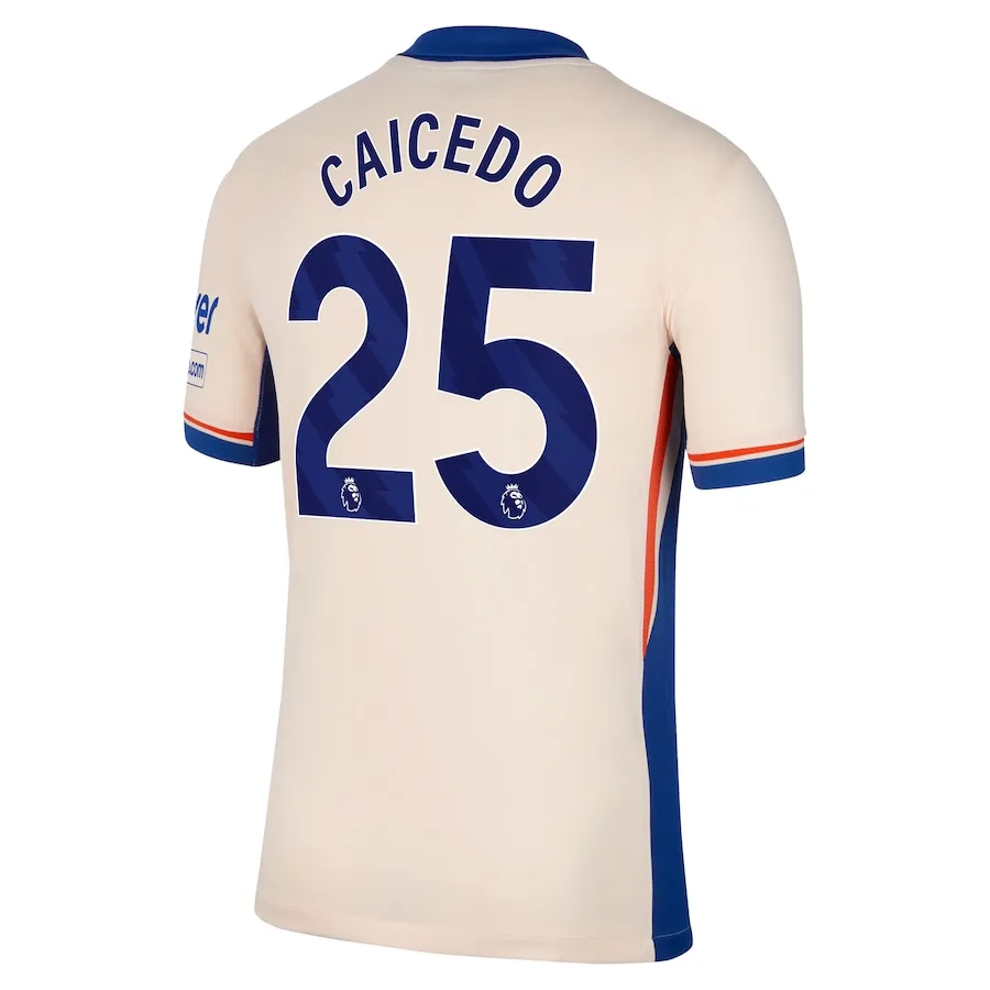 Moisés Caicedo Chelsea 2024/25 Away Soccer Jersey by Nike