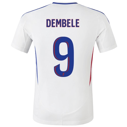 Moussa Dembele Olympique Lyonnais 2024/25 Home Soccer Jersey by Adidas