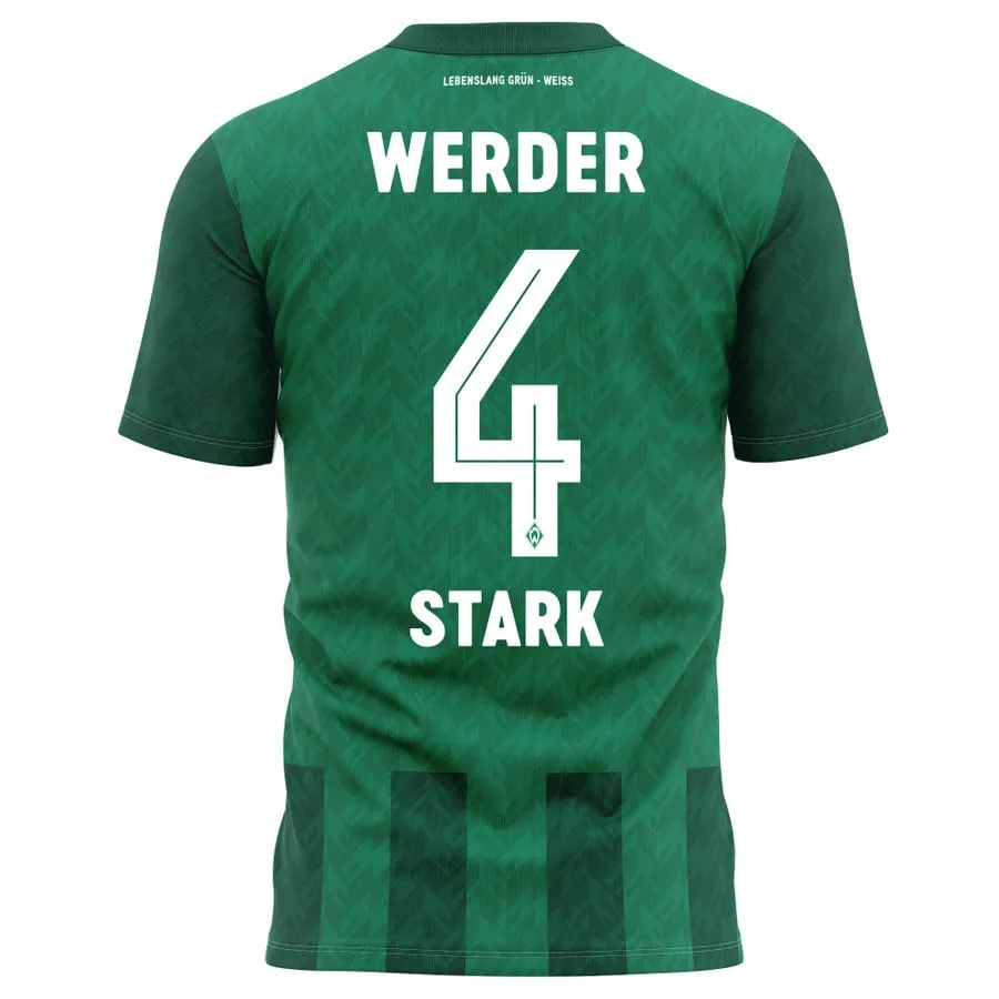 Niklas Stark SV Werder Bremen 2024/25 Home Soccer Jersey by Hummel