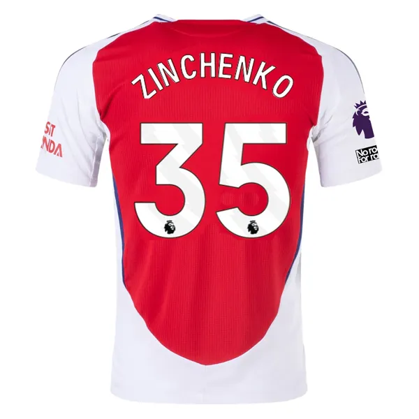 Oleksandr Zinchenko Arsenal 2024/25 Authentic Home Soccer Jersey by Adidas