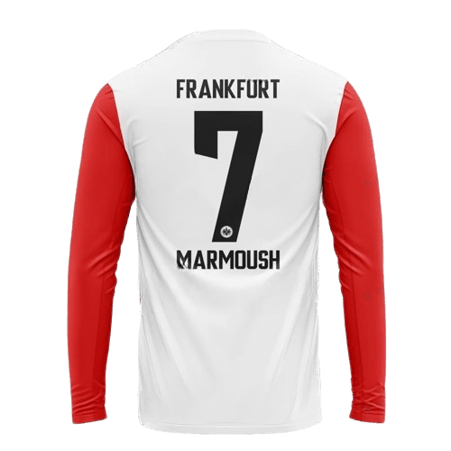 Omar Marmoush Eintracht Frankfurt 2024/25 Long Sleeve Home Soccer Jersey by Nike