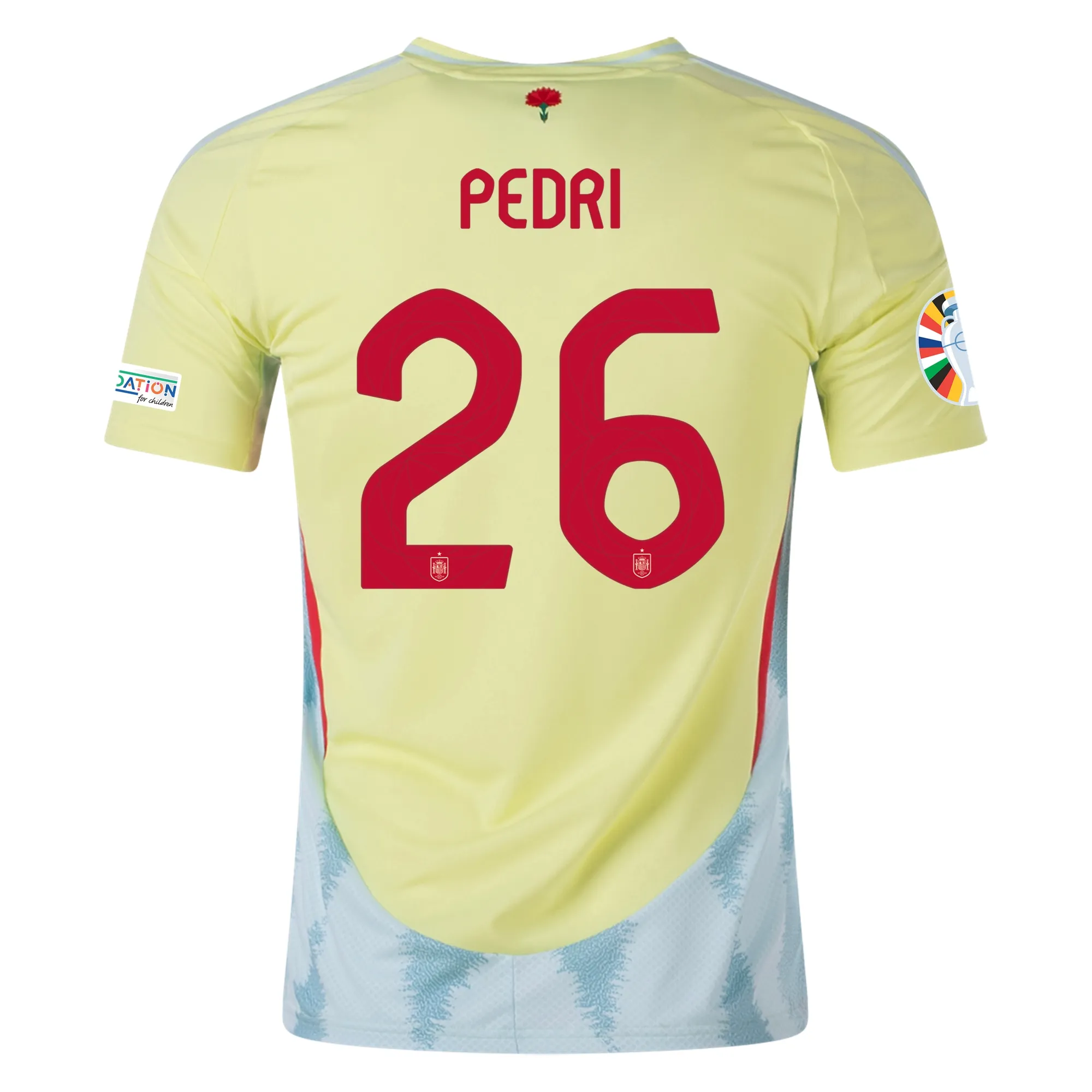 Pedri Spain 2024/25 Away Soccer Jersey by Adidas
