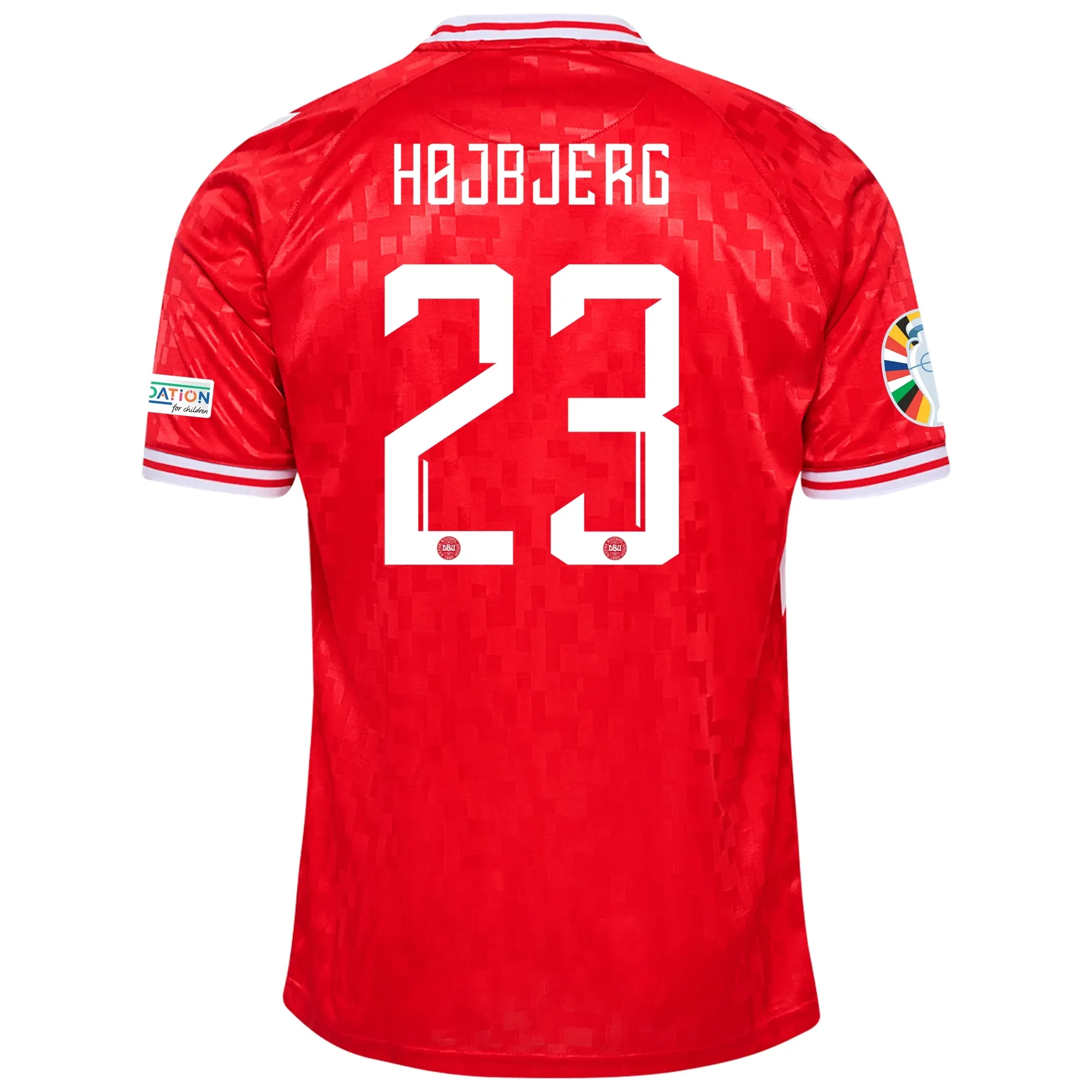 Pierre-Emile Højbjerg Denmark 2024/25 Home Soccer Jersey by Hummel