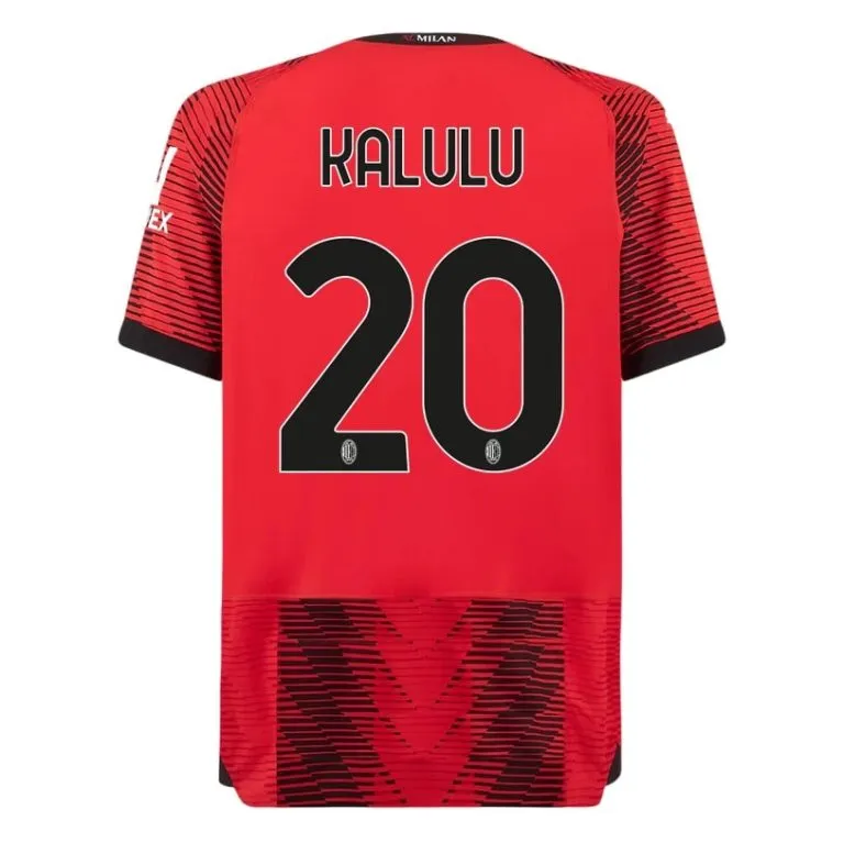 Pierre Kalulu AC Milan 2023/24 Home Soccer Jersey by PUMA